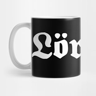 Lörrach written with gothic font Mug